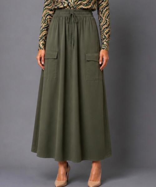 Olive Maxi Skirt