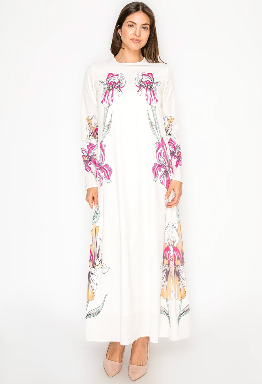White Floral Blossom Maxi