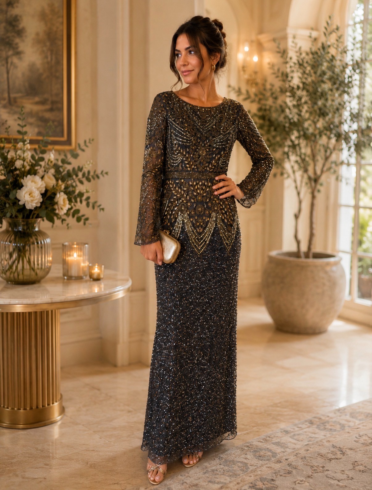 Atara Golden Royale Gown