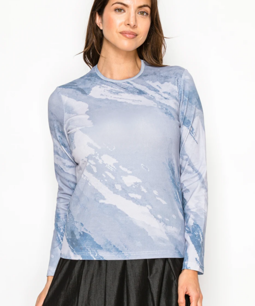 Blue Watercolor Tee