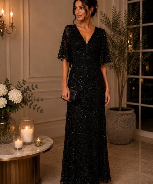 Celina Noir Gown