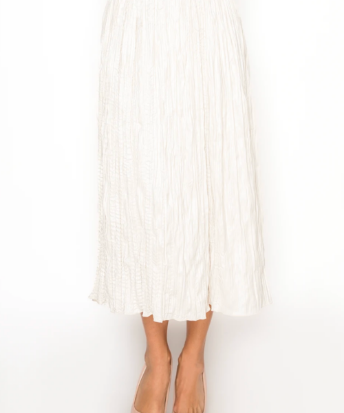Cream Crinkle Maxi