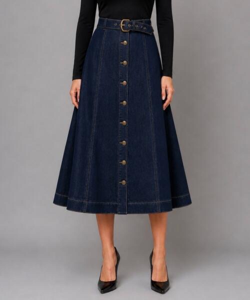 Denim skirt- Navy