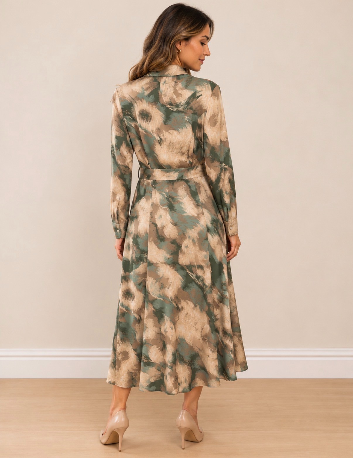 Feathered Mint Dress - Image 2