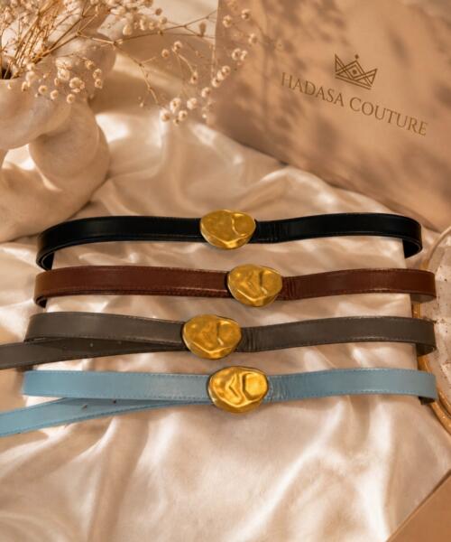 Gold Pebble Belt