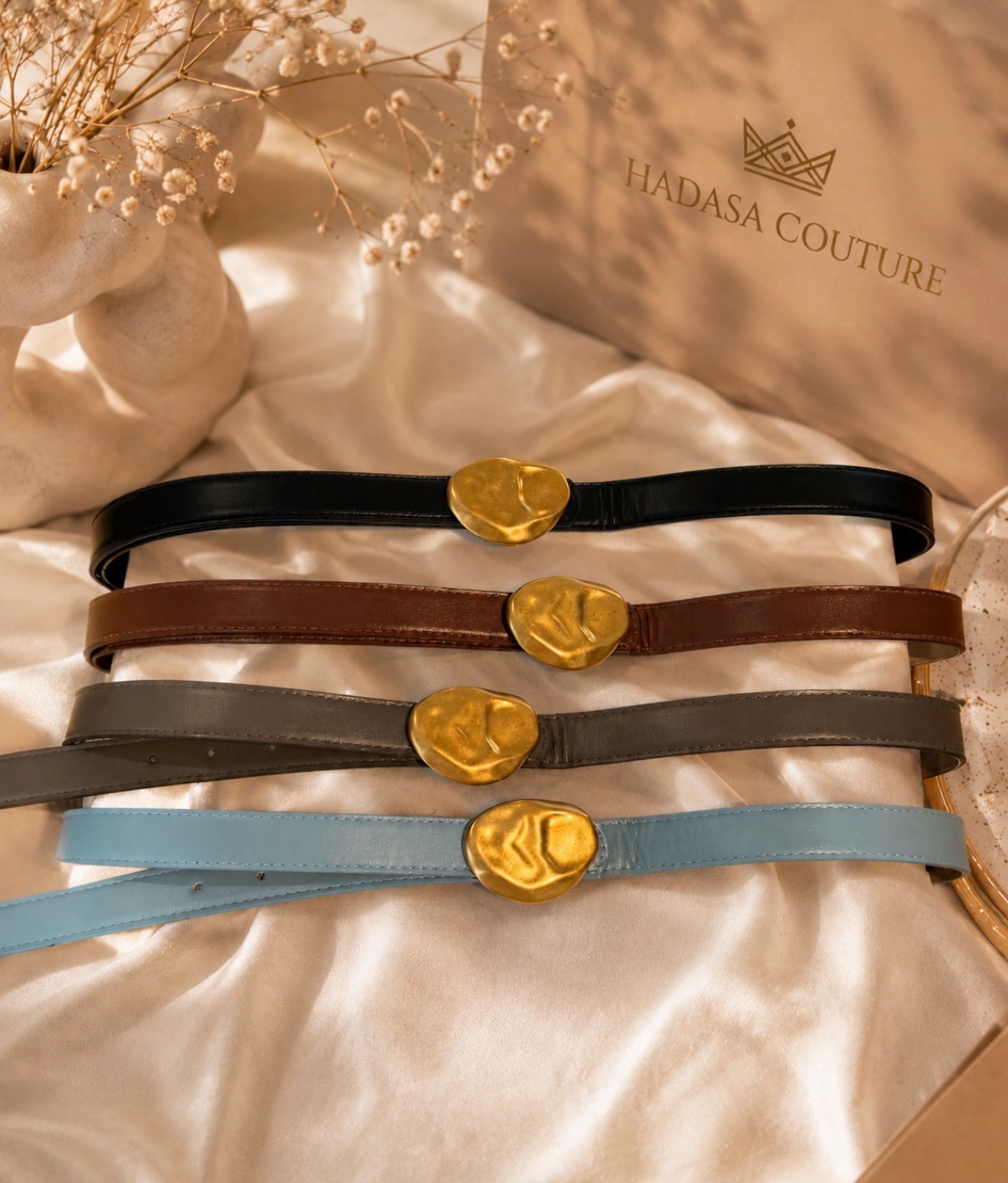 Gold Pebble Belt