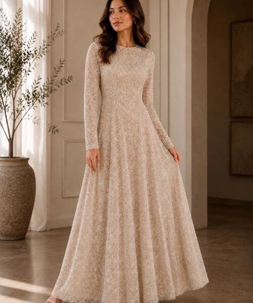 Hadasa Floral Lace Gown