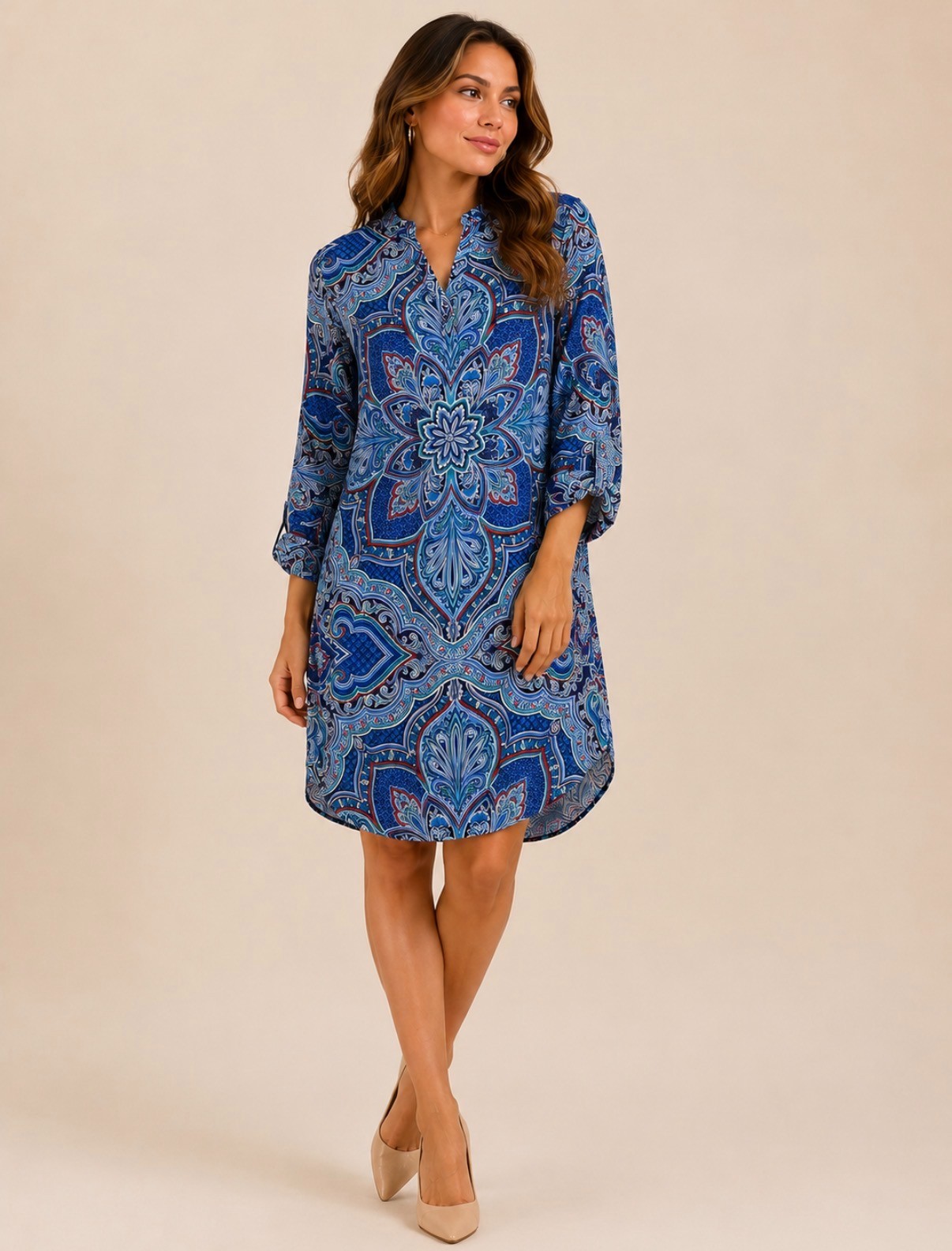 Island Paisley Dress