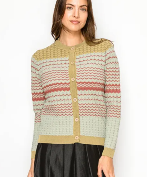 Missoni Print Cardigan-Green