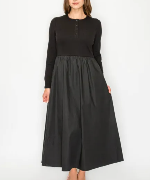 Mixed Media Aline Dress