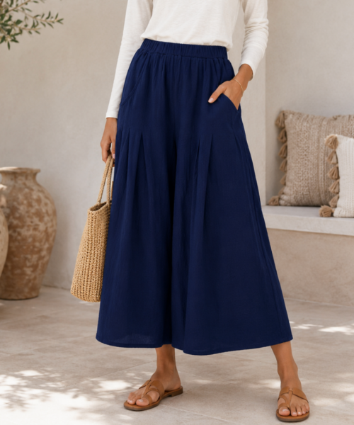 Navy Breeze Skirt