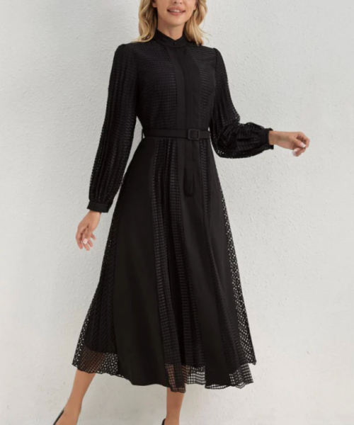 Nocturne Bloom Midi Dress