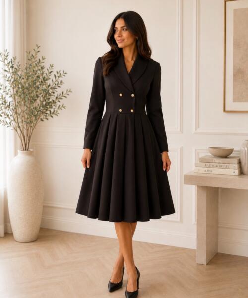 Noir Blazer Dress