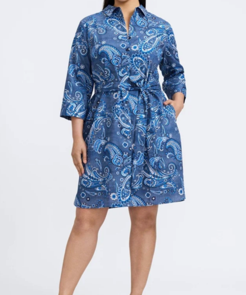 Ocean Paisley Dress