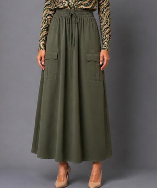 Olive Maxi Skirt