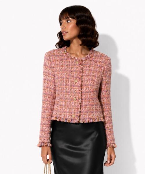 Peach Blossom Tweed Blazer