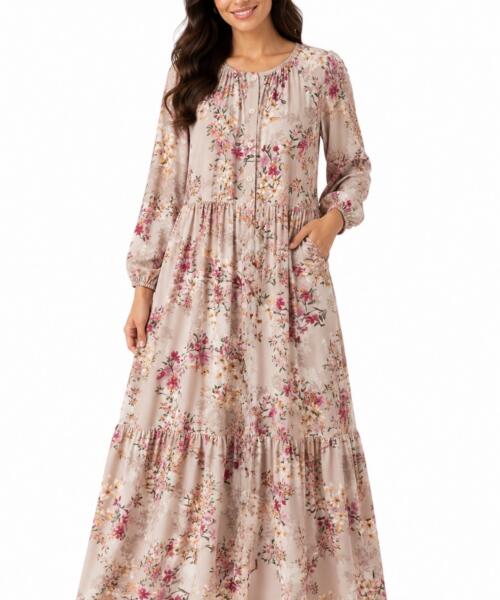 Pink Floral Dress