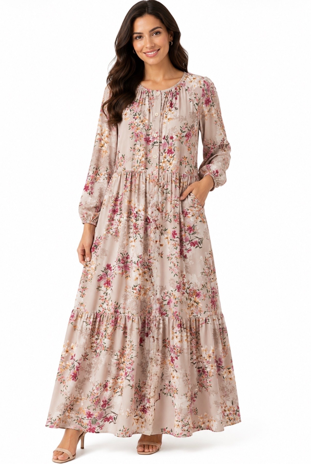 Pink Floral Dress