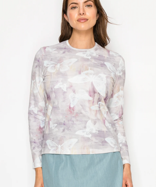 Purple Butterfly Tee