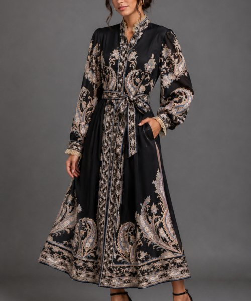 Royal Paisley Dress