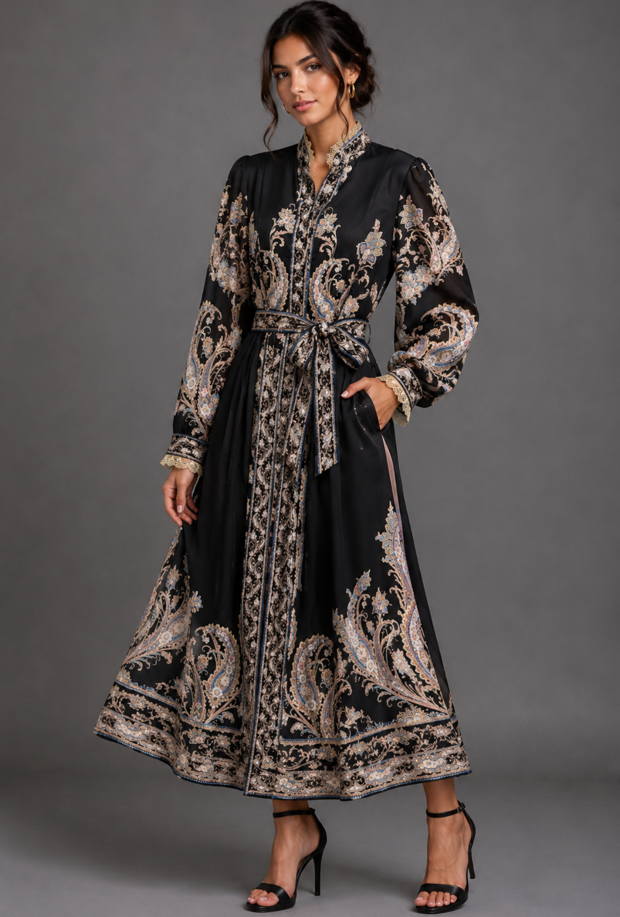 Royal Paisley Dress