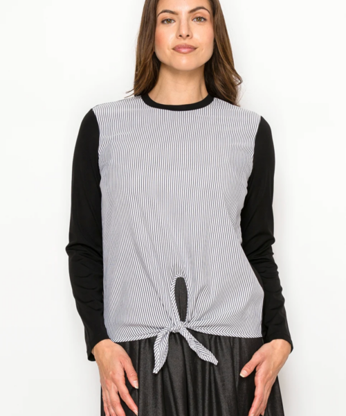 Seersucker Tie Tee