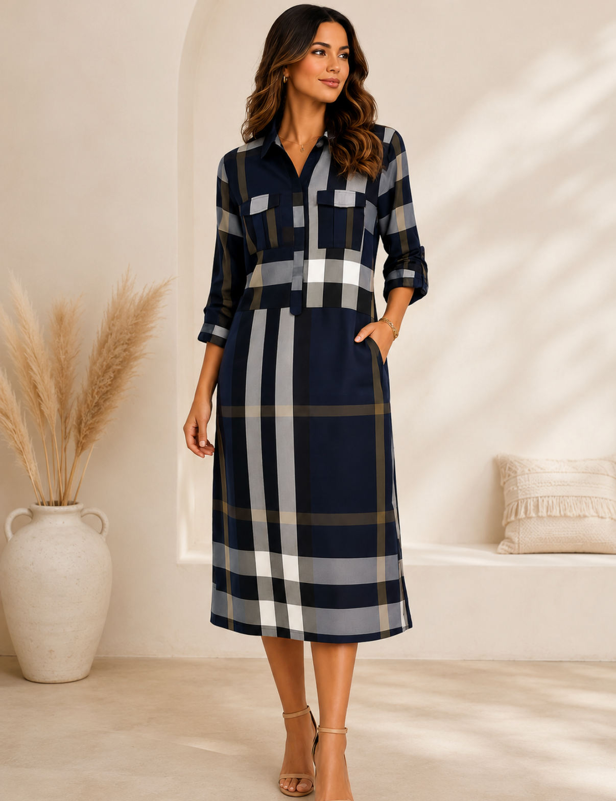 The Oxford Plaid Midi