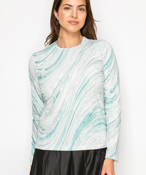 Turquoise Marble Tee