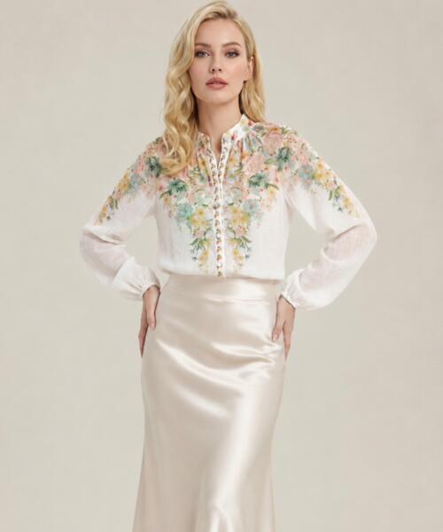 White Garden Blouse