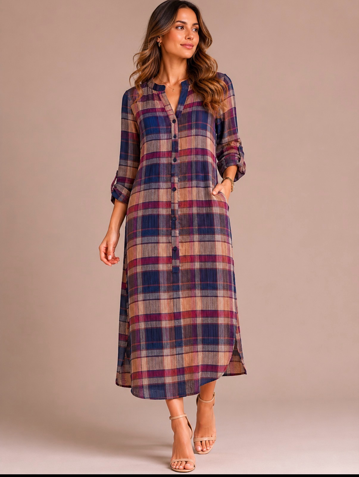 Willow Plaid Dress - Image 2